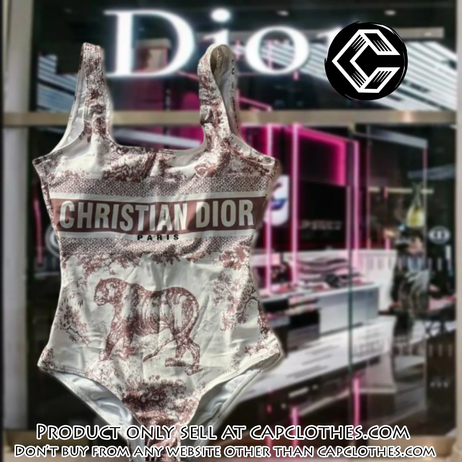 Christian dior swimwear beachwear one piece swimsuit osw1050 cc1708492